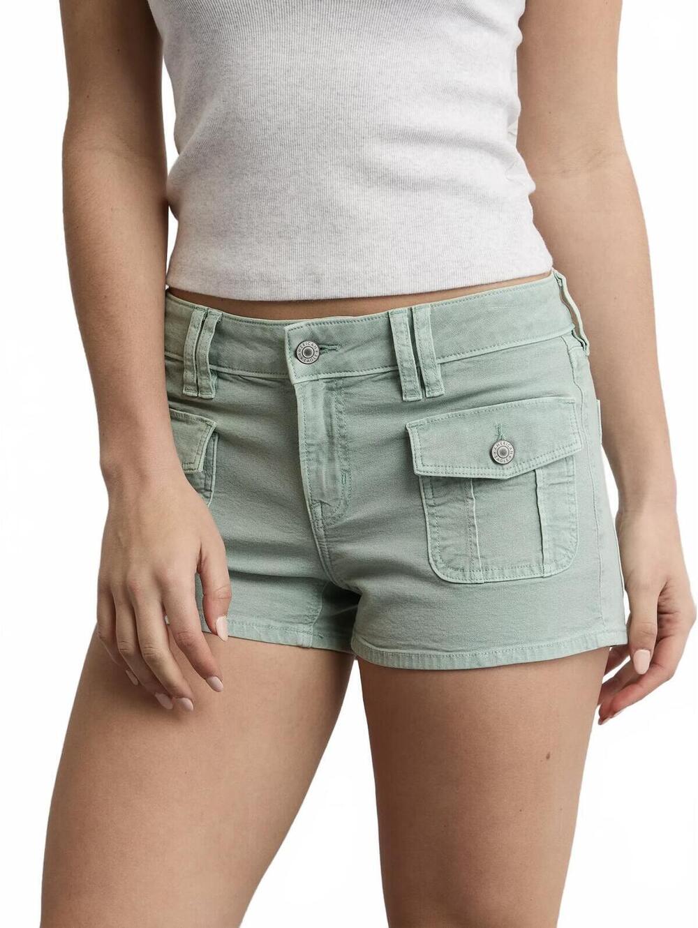 AE Stretch Low-Rise Shortie American Eagle NWT Seafoam Size 4